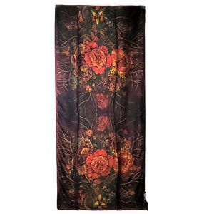 NWT Long Soft Scarf 34"x69" Rectangle Silk Feeling 100% Shawl Wrap 0240